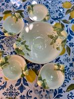 Italiaans servies - set schalen met citroenen, Ophalen of Verzenden, Overige stijlen, Bord(en)