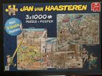 Jan van Haasteren 3x puzzels van 1000 stukjes met posters, Hobby en Vrije tijd, Denksport en Puzzels, Ophalen, 500 t/m 1500 stukjes