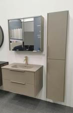 sanitair meubelset kolomkast spiegelkast compleet mooi kleur, Ophalen, Nieuw, Steen