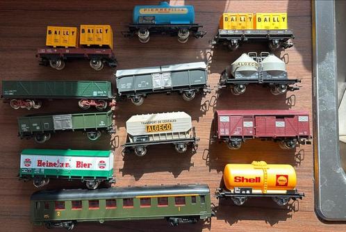 Jouef H0 modeltreinen - set wagons Heineken, Shell, Bailly,, Hobby en Vrije tijd, Modeltreinen | H0, Zo goed als nieuw, Wagon