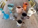 Diverse oude kannen en vaasjes, Huis en Inrichting, Woonaccessoires | Vazen, Gebruikt, Overige kleuren, Ophalen of Verzenden, Glas