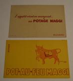 MAGGI, 2 reclame vloeibladen., Ophalen of Verzenden, Reclamebord