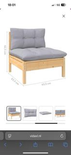 VidaXL stoel. Grenen., Tuin en Terras, Tuinbanken, Ophalen of Verzenden, Zo goed als nieuw, Hout