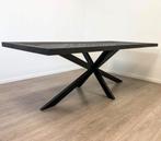 Mango hout, Metaal 180x100x77, Zo goed als nieuw, 150 tot 200 cm, Eikenhout, Rechthoekig