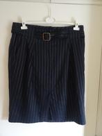 Marc Cain rok N6 mt 44 - blauw wit krijtstreepje, Marc Cain, Maat 42/44 (L), Zo goed als nieuw, Knielengte