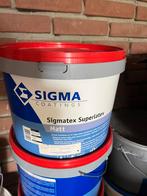 Sigma superlatex mat Ral 9010, Ophalen of Verzenden, Zo goed als nieuw, Wit, Verf