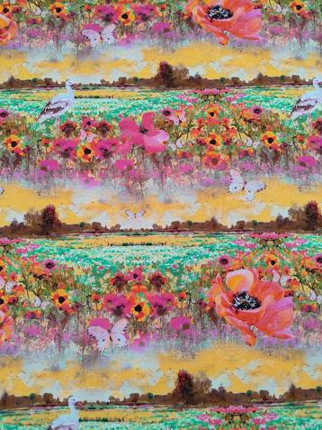 Rekbare viscose sunnyfields  beschikbaar voor biedingen