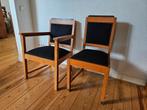 Set van twee stoelen (AMSTERDAMSE SCHOOL?), Huis en Inrichting, Stoelen, Ophalen, Zo goed als nieuw, Bruin, Twee