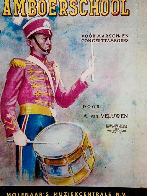 Tamboerschool. Methode. Zeldzaam., Muziek en Instrumenten, Bladmuziek, Zo goed als nieuw, Les of Cursus, Populair, Drums of Percussie
