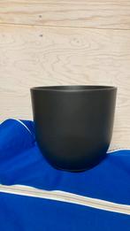 Bloempot voor binnen zwart, Rond, Binnen, Zo goed als nieuw, Aardewerk
