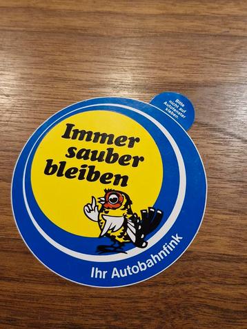 997 Vintage Autobahnfink Sticker beschikbaar voor biedingen