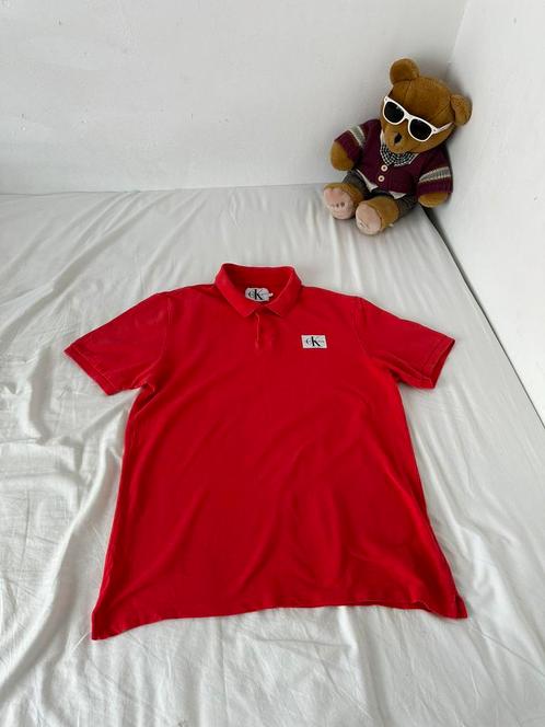 Mooi Calvin Klein poloshirt, Kleding | Heren, Polo's, Zo goed als nieuw, Maat 48/50 (M), Rood, Ophalen of Verzenden