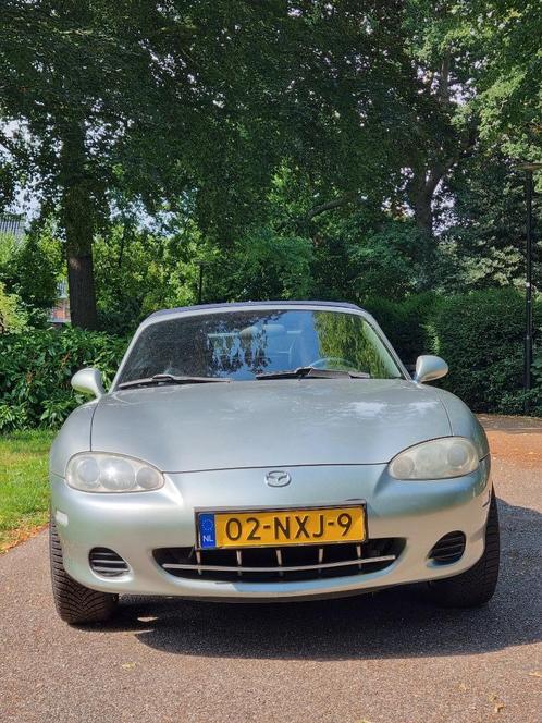 Mazda MX-5 1.6 I 2003 Grijs, Auto's, Mazda, Particulier, MX-5, Benzine, E, Cabriolet, Handgeschakeld, Geïmporteerd, Zilver of Grijs
