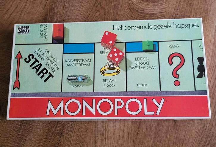 Monopoly bordspel, Hobby en Vrije tijd, Gezelschapsspellen | Bordspellen, Zo goed als nieuw, Drie of vier spelers, Ophalen
