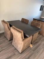 Eettafel met stoelen, Ophalen, Overige materialen, 50 tot 100 cm, Zo goed als nieuw