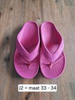 Crocs slippers maat J2 = maat 33 - 34, Kinderen en Baby's, Kinderkleding | Schoenen en Sokken, Overige typen, Meisje, Ophalen of Verzenden
