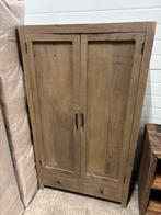Stoere kast van Old Wood taupe kleur, Ophalen, Met deur(en), Nieuw, Minder dan 150 cm