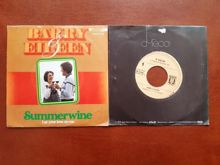 Barry & Eileen 2 singles If You Go / Summerwine, Cd's en Dvd's, Vinyl Singles, Gebruikt, Single, Pop, 7 inch, Ophalen of Verzenden