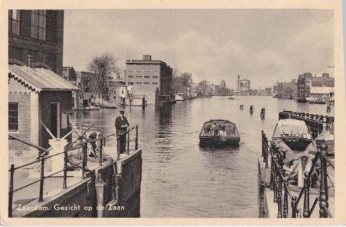 zaandam  3x gezicht zaan/hm brug noorzeekanaal/houthaven, Verzamelen, Ansichtkaarten | Nederland, Noord-Holland, 1960 tot 1980