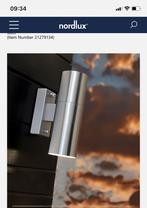 2x buitenverling wand boven en onder licht RVS, Ophalen of Verzenden, Zo goed als nieuw, Rvs, Minder dan 50 watt