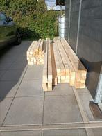 Hout balken , palen voor de klusser kippenhok hondenhok ed., Doe-het-zelf en Verbouw, Hout en Planken, Ophalen, Zo goed als nieuw