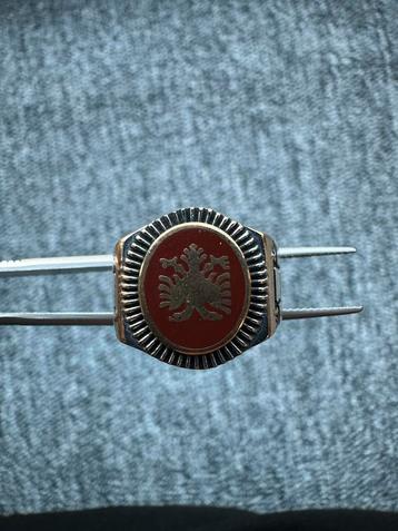 Zilveren Ring Albanië Logo beschikbaar voor biedingen