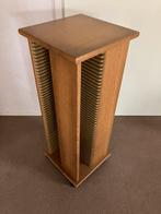 CD-toren/ - meubel, -trolley. Eikenhout, Huis en Inrichting, Ophalen, 150 discs of meer, Zo goed als nieuw, Cd's