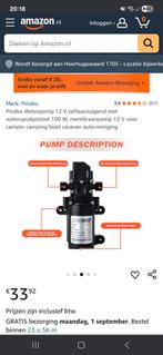 12V Waterpomp Zelfaanzuigend - Camper Boot Auto, Ophalen, Nieuw