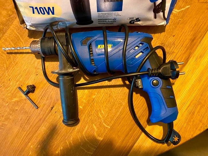 Kinzo Klopboormachine 710W, Doe-het-zelf en Verbouw, Gereedschap | Boormachines, Gebruikt, Boormachine, 600 watt of meer, Klopboormechanisme