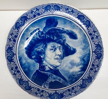 Delftsblauw Wandbord Boch La Louvière Gesigneerd beschikbaar voor biedingen