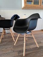 4 kuipstoelen, Ophalen, Zo goed als nieuw, Zwart