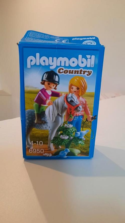 Playmobil country: ponyrijden met mama 6950 compleet!, Kinderen en Baby's, Speelgoed | Playmobil, Zo goed als nieuw, Complete set