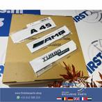 W176 W177 A45 AMG LOGO SET ZWART EMBLEMEN SET Mercedes A KLA, Gebruikt, -, Ophalen of Verzenden, -