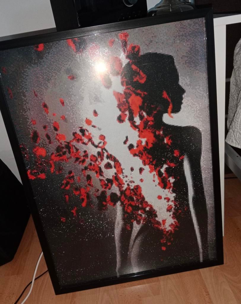 Diamond painting schilderij, Ophalen