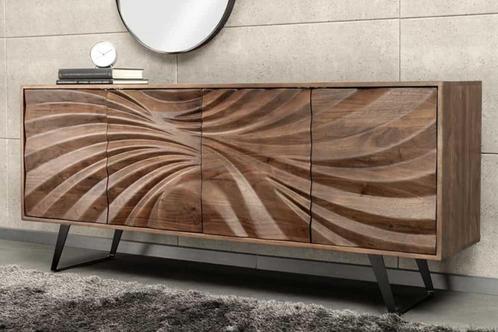 Dressoir bruin mangohout 175 cm NIEUW VOORRAAD, Huis en Inrichting, Kasten | Dressoirs, Nieuw, 150 tot 200 cm, 25 tot 50 cm, Met deur(en)