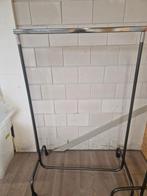 Kledingrek, grijs metaal, op wielen, Kleding | Dames, Kledingrekken, Ophalen of Verzenden