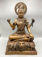 Grote Zware Bronzen Shiva beeld 44 cm bijna 10,5 KG, Ophalen of Verzenden