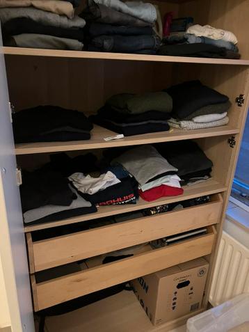 Ikea PAX kledingkast houtkleur met twee lades - afbeelding 2