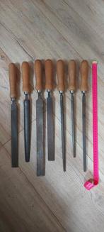 Set van diverse vintage antieke vijlen met houten handvat, Ophalen of Verzenden, Gebruikt, Gereedschap of Toebehoren