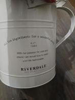 Riverdale Gieter - Wit Metaal, Tuin en Terras, Gieters, Ophalen of Verzenden, Zo goed als nieuw, Metaal