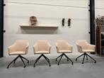 4 Nieuw Leolux Mara Twist Eetkamerstoel Stof Design stoel, Huis en Inrichting, Stoelen, Leolux, Overige kleuren, Nieuw, Ophalen of Verzenden