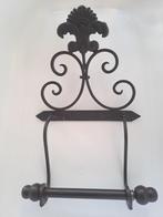 Metalen Toiletrol houder Fleur de Lis, Huis en Inrichting, Badkamer | Badtextiel en Accessoires, Ophalen of Verzenden, Nieuw, Zwart