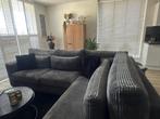 Ribcord Hoekbank kleur grijs/groen, Huis en Inrichting, Ophalen, Zo goed als nieuw, Stof