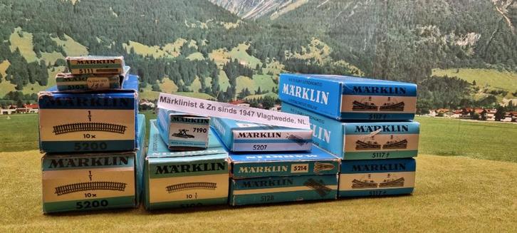 Marklin in doos wissels en rails voor de bouwers !!!!!, Hobby en Vrije tijd, Modeltreinen | H0, Zo goed als nieuw, Rails, Wisselstroom