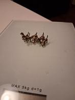 Zilveren miniatuur honden groep, Antiek en Kunst, Ophalen of Verzenden, Zilver