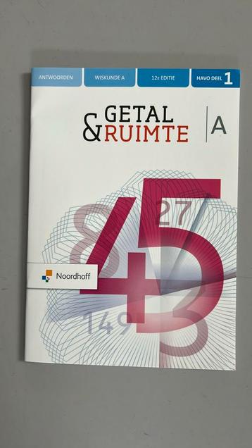 Getal & Ruimte wiskunde A antwoorden beschikbaar voor biedingen