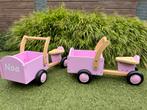 Roze houten bakfiets 2x, Ophalen of Verzenden, Zo goed als nieuw, Loopfiets