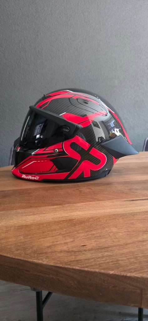 Ruroc ATLAS 4 track met audio - Maat M/L, Motoren, Kleding | Motorhelmen, Dames, Heren, Integraalhelm, L, Overige merken, Tweedehands
