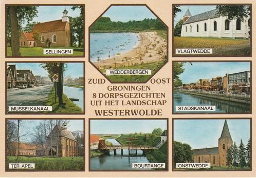 WESTERWOLDE Sellingen Musselkanaal Ter Apel Vlagtwedde, Verzamelen, Ansichtkaarten | Nederland, Ongelopen, Groningen, 1980 tot heden