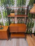 Vintage Simpla-Lux wandkast teak wandmeubel kast, Ophalen, Metaal, Vintage mid century design jaren 60 70, ...